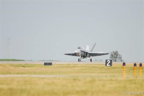 F-18 Hornet landing Photograph by Adam Romanowicz