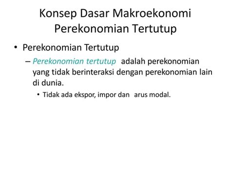 Perekonomian Tertutup Pptx