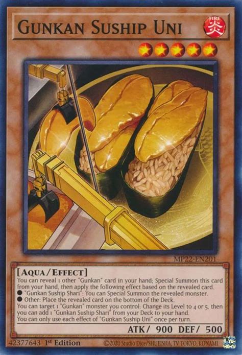 YuGiOh 2022 Tin Of The Pharaohs Gods Single Card Common Gunkan Suship