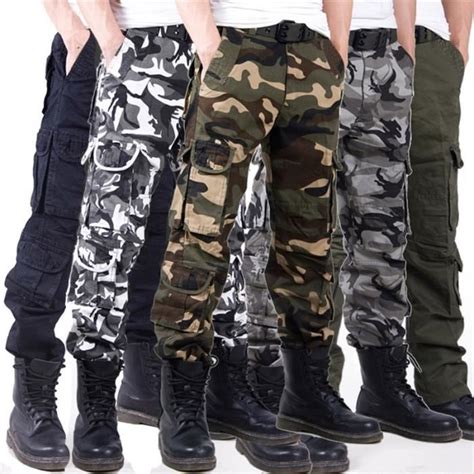 Tenue Professionnelle Pantalon Cargo De Camouflage Poches Multiples