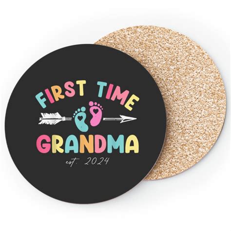 First Time Grandma 2024 Soon To Be Grandma 2024 Coasters Sold By Contreinfuss Sku 108974878