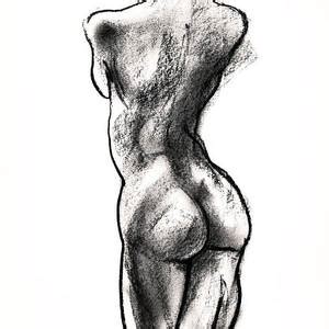 Seated Female Nude Drawing By Roz Mcquillan Pixels