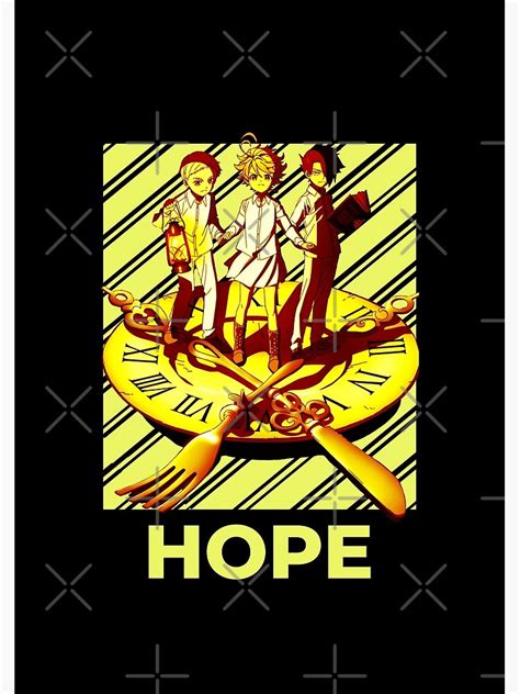 Promised Neverland Hope Emma Ray Norman Hope Tpn Hope Poster For Sale By Aniprint Redbubble