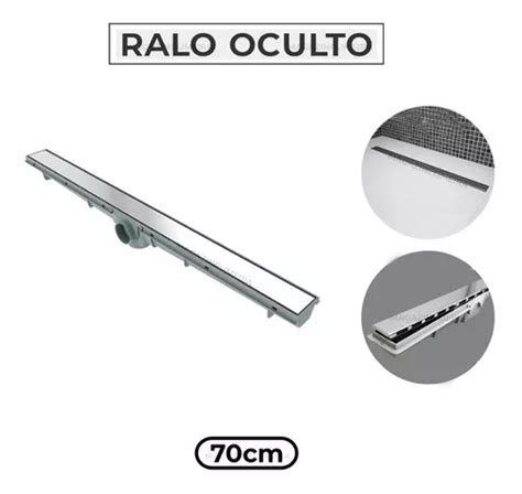 Ralo Banheiro Linear Oculto X Invisivel Sifonado Piso Frete Gr Tis