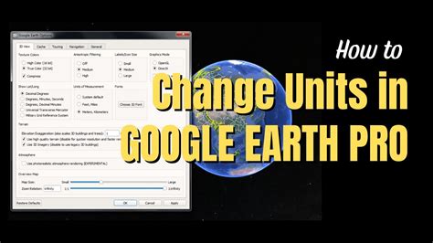 How To Change Units In Google Earth Pro YouTube