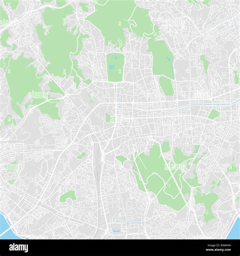 Downtown vector map of Seoul, South Korea. This printable map of Seoul ...