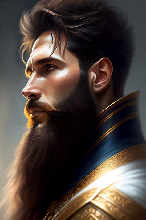 Lexica Lionel Messi With A Majestic Beard Closeup D D Fantasy