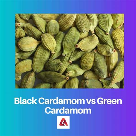 Black Vs Green Cardamom Difference And Comparison