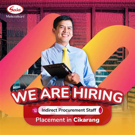 Indirect Procurement Staff Pt Sasa Inti Ika Um