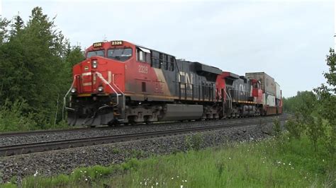 Cn Train Spotting Hd Cn Leads Cn West At Big Eddy Ab