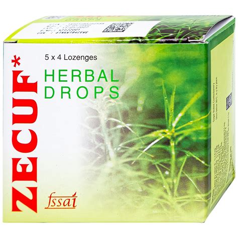 Viên Ngậm Zecuf Herbal Drops Giúp ấm Họng Nhuận Phế Hỗ Trợ Giảm Triệu