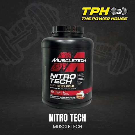 Nitro Tech Whey Gold Prote Na Whey Lb Muscletech The Power House