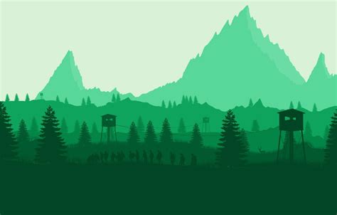 Firewatch Green Wallpapers - Top Free Firewatch Green Backgrounds ...