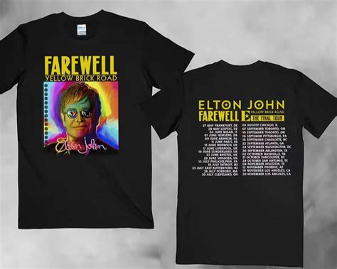 Elton John Farewell Tour 2022 T Shirt Merch