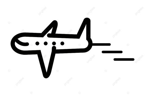 Airplane Icon On The Move Aircraft Vector Ticket Jet Air Plane Vector