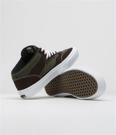 Vans Skate Half Cab 92 Vcu Shoes Dark Brown White Flatspot