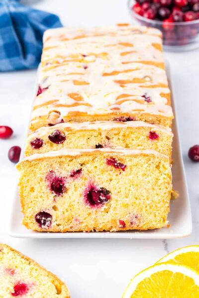 Cranberry Orange Bread With Orange Glaze