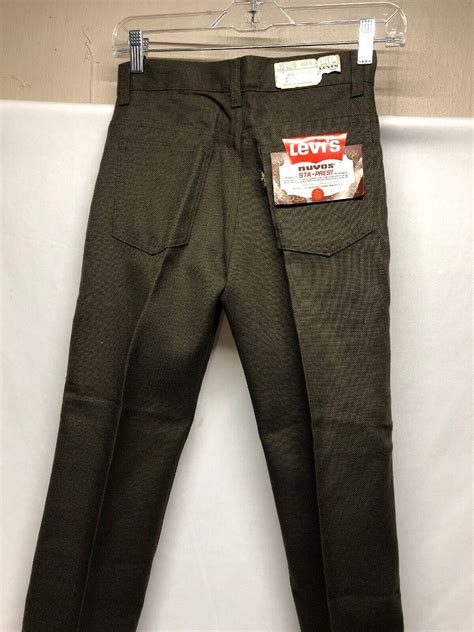 Vintage Dead Stock LEVIS Nuvos 1960s Jeans Brown 24x25 NOS Big E Sta