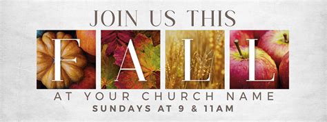 Fall Squares Banner - Church Banners - Outreach Marketing