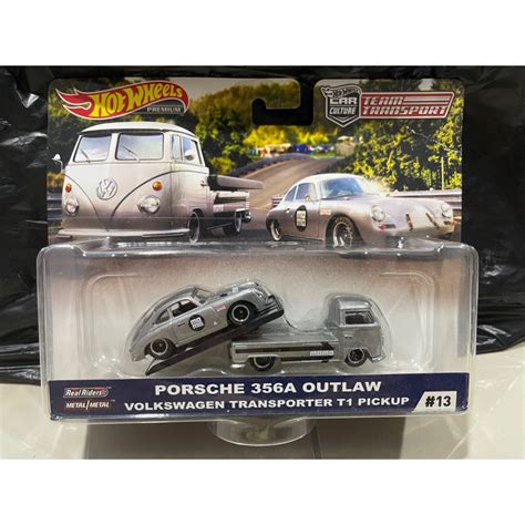 Hot Wheels Car Culture Team Transport Porsche 356a Outlaw And Vw Transporter T1 Pickup Shopee