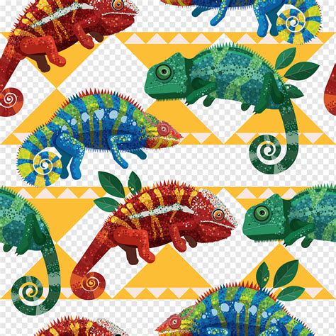 Chameleon Pattern Seamless Png Pngwing