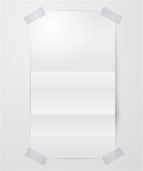 Folded Paper Sheet With Scotch Tape 438295 Vector Art At Vecteezy