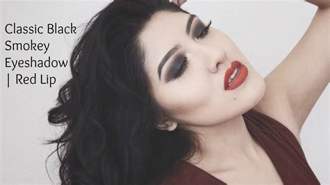 Classic Smokey Eye W Red Lip Youtube