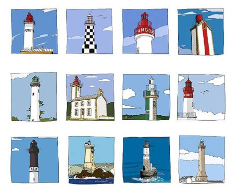 K Unique Phares Et Paysages De Bretagne Phare Bretagne Illustrations