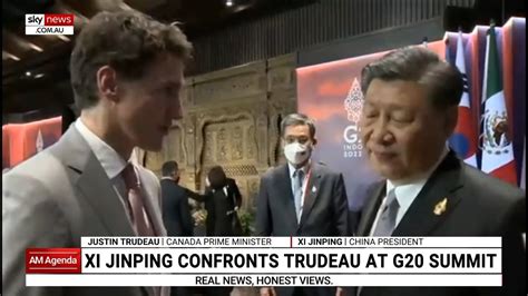 Xi Jinping Scolds Justin Trudeau In Front Of Media At G Sky News