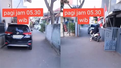 Mobil Parkir Sembarangan Di Gang Sempit Sampai Bikin Satu Keluarga