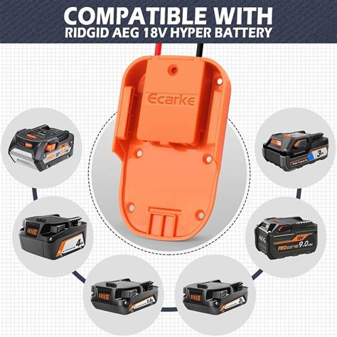 Adaptateur De Roue Lectrique Design Ergonomique Pour Batterie Ridgid