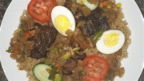 Tiebou Yapp Riz La Viande Rice And Meat Recipe Youtube