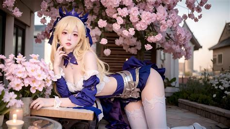 本皇女恩许你同行~菲谢尔coser~原神~4k纯享~ 哔哩哔哩