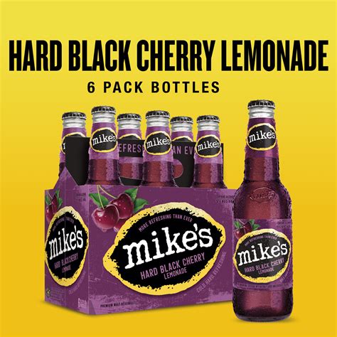 Mikes Hard Lemonade Black Cherry Lemonade 6 Pack 112 Fl Oz Bottles