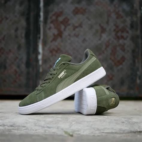 Puma Suede Classic Army Green Men Shoes Lazada Ph