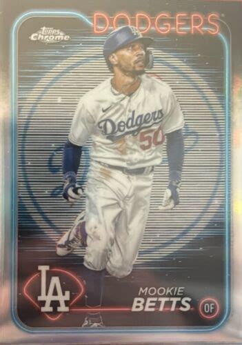 2024 Topps Chrome 296 Mookie Betts Lightboard Logo SSP Retail