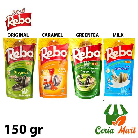 Jual Kuaci Rebo Gr Original Milk Salted Caramel Green Tea Snack