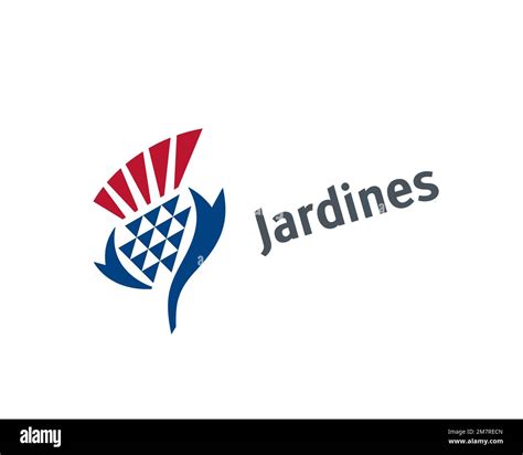 Jardine Matheson, Rotated Logo, White Background Stock Photo - Alamy