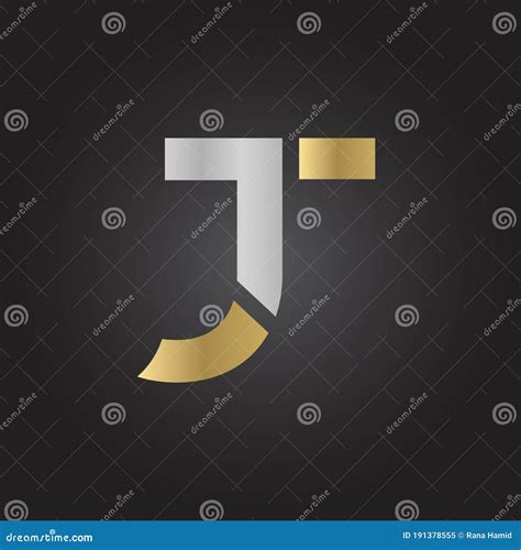 Creative Letter JT Logo Design Vector Template Initial Linked Letter