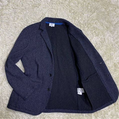 【未使用に近い】希少xlサイズ！！ ランバンオンブルー 【魅せる紳士】 Lanvin En Bleu テーラードジャケット ラペルピン付き 2