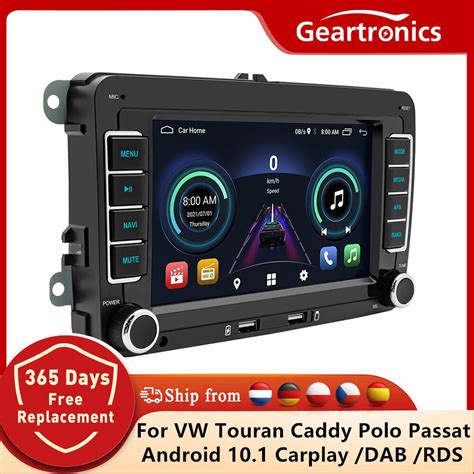 VW Passat Touran Caddy Jetta Polo Koltuk 2 Din Android 10 Araba Radyo