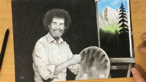 Bob Ross Pencil Drawing YouTube