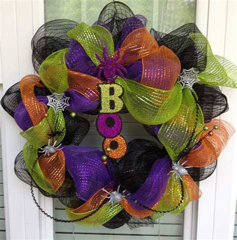 Deco Mesh Halloween Wreath Halloween Mesh Wreaths Holiday Wreaths