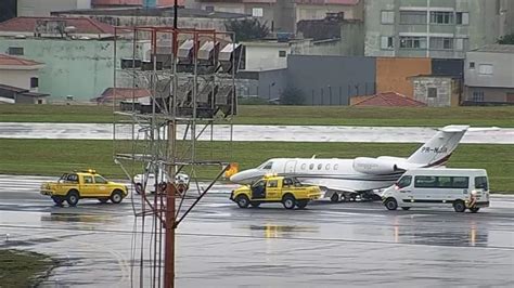 Avião derrapa no Aeroporto de Congonhas e fecha pista principal