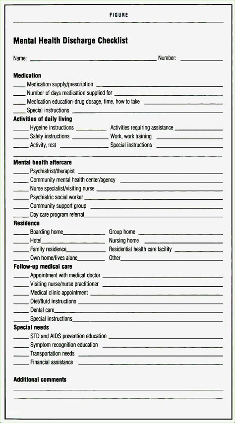 Discharge Planning Mental Health Worksheet Printable Word Searches