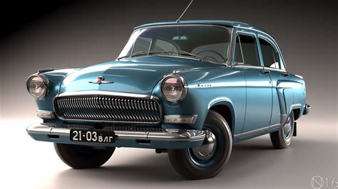 Gaz Volga 21 3rd Series 1962 3d Model 49 Obj Max Fbx Lwo