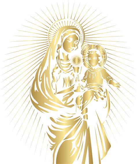 Blessedvirginmaryandbabyjesuspngclipart 2074png 5009×6000