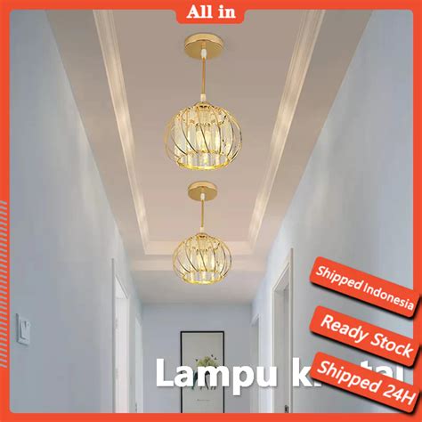 Jual Ready Stock COD Lampu Plafon Kristal Lampu Ceiling Minimalis