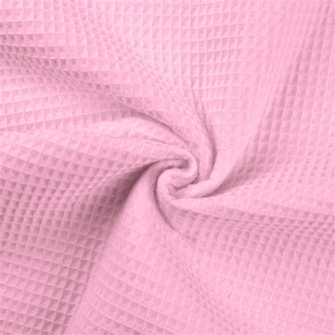 Cotton Waffle Honeycomb Pique Fabric Material Rose Crs Fur Fabrics