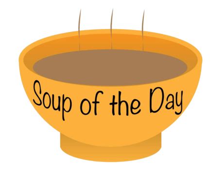 Soup Of The Day Bowl Bowl Soup Graphic Vector Bowl Soup Graphic Png